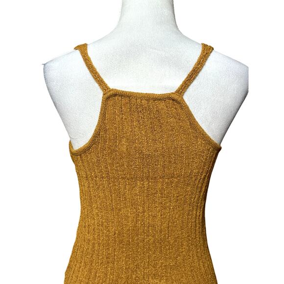 Jessica Simpson Edith Racerback Tank Top Sweater Sleeveless V Neck Brown W M NWT - Picture 6 of 10
